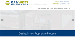 Desktop Screenshot of canwestelevators.com