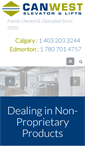 Mobile Screenshot of canwestelevators.com